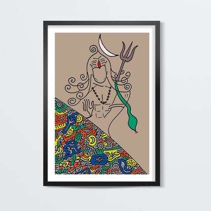 Shiv Zenscrawl Wall Art | Meghnanimous