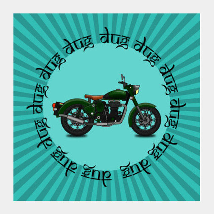 royal enfield Square Art Prints