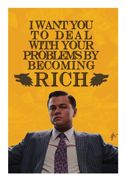 PosterGully Specials, Wolf of Wall Street: Jordan Belfort Quote  Wall Art