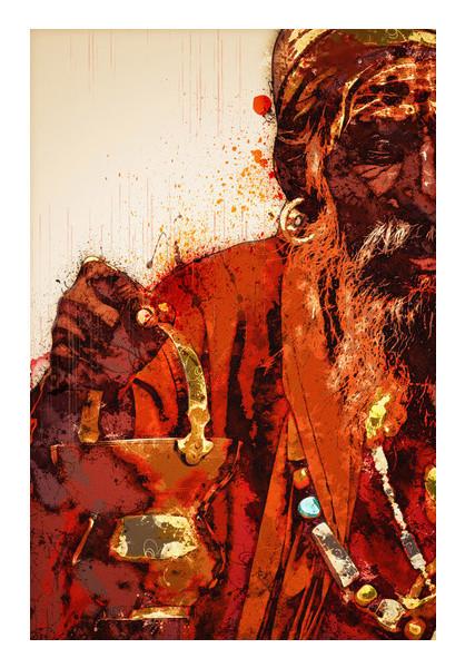 Sadhu artwork Wall Art| Buy High-Quality Posters and Framed Posters ...