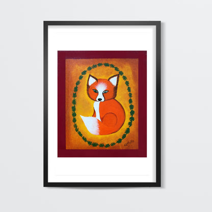 Fido the fox-vintage Wall Art