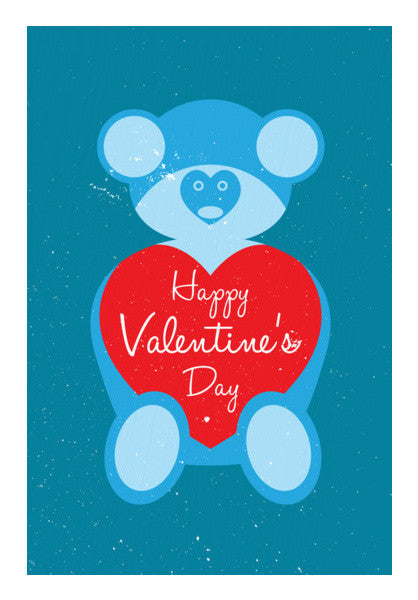 Blue Teddy Bear Art PosterGully Specials