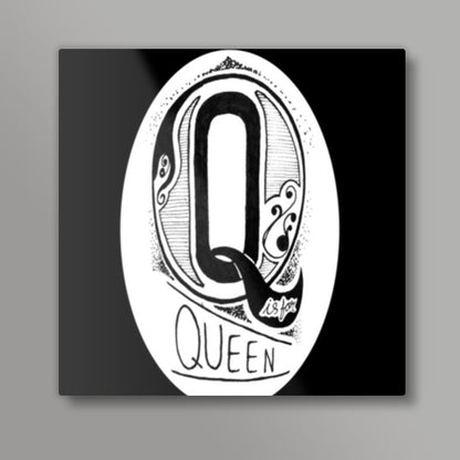 Q is for Queen Square Art Prints