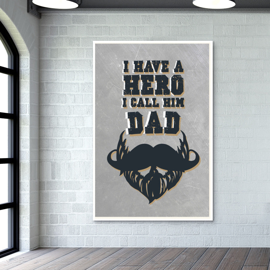 Hero DAD Wall Art