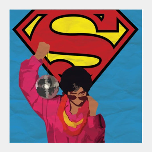 Square Art Prints, SUPERWOMAN-LILY SINGH Square Art Prints