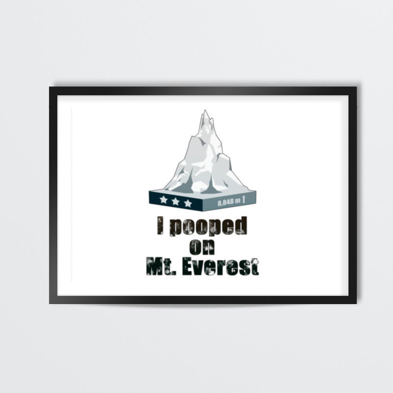 I pooped on Mount Everest Wall Art