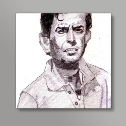 Bollywood star Sanjeev Kumar was one of the most versatile actors of Bollywood Square Art Prints