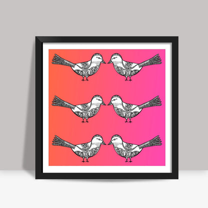 Bird Patterns Square Art Prints