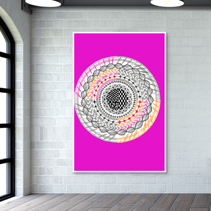 Colourful Geometric Mandala Wall Art