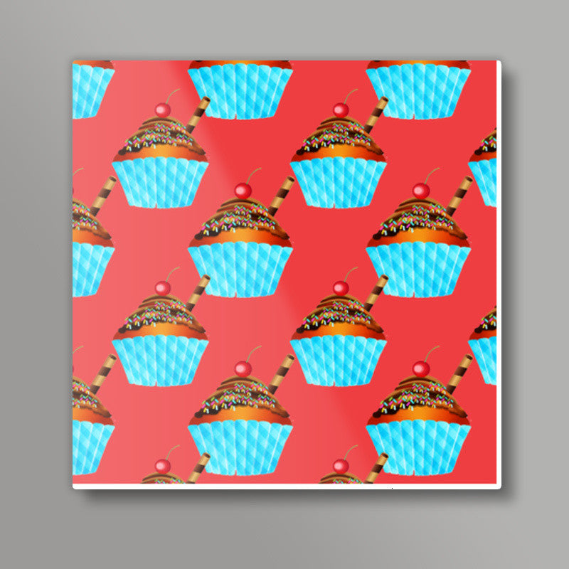 Cupcake Square Art Prints