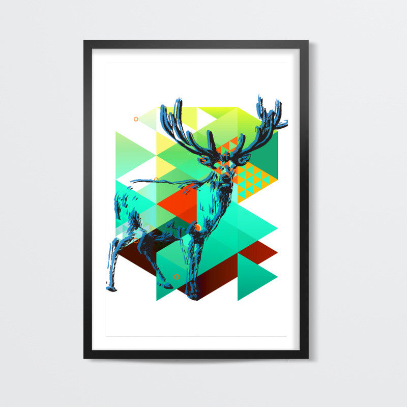 Deer Graphing Wall Art | Lotta Farber