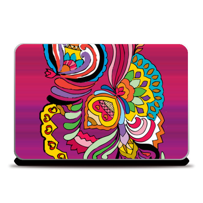 Flower Doodle  Laptop Skins