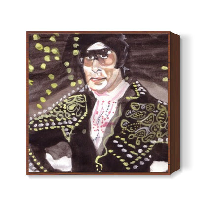 Bollywood superstar Amitabh Bachchan lent great energy to the song Saara Zamana, Haseeno ka Deewana Square Art Prints