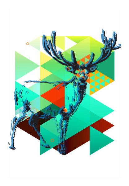 Wall Art, Deer Graphing Wall Art | Lotta Farber, - PosterGully