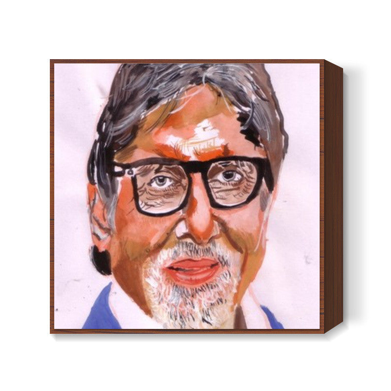 Amitabh Bachchan or Big B only gets better with age Square Art Prints