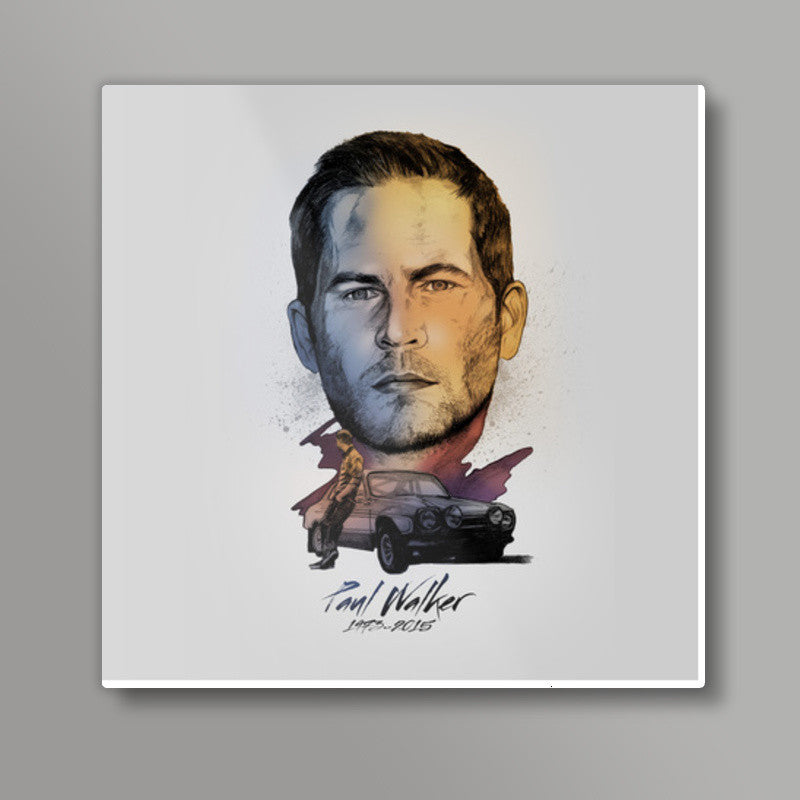 Paul Walker Tribute Square Art Prints