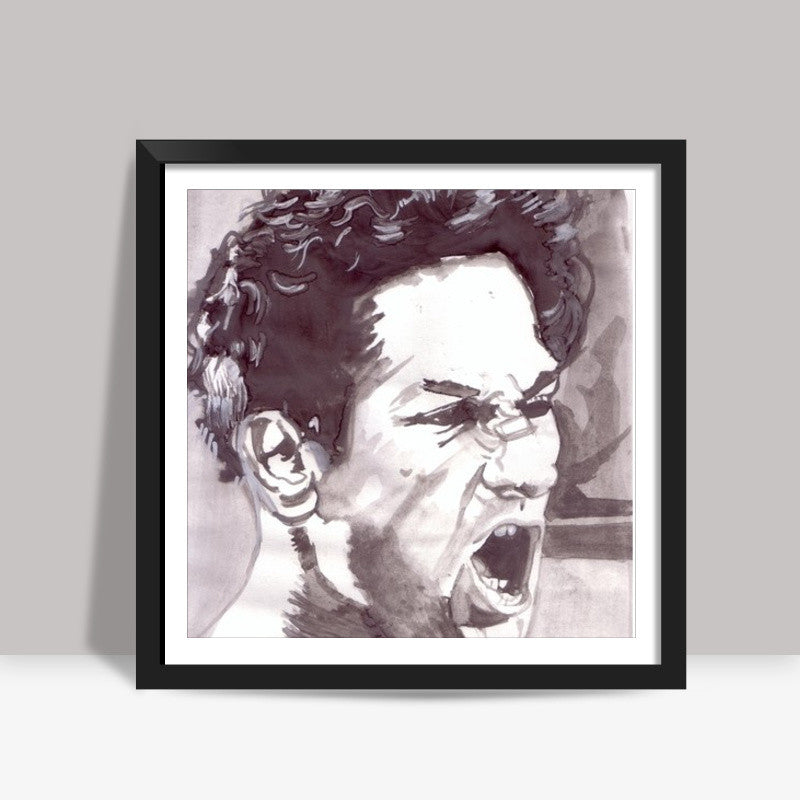 Hollywood star Robert De Niro is the raging bull Square Art Prints