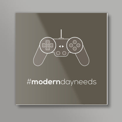 Modern day needs - Consoles Square Art Prints