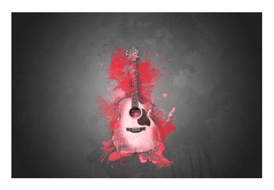 Guitar Splash – Red Art PosterGully Specials