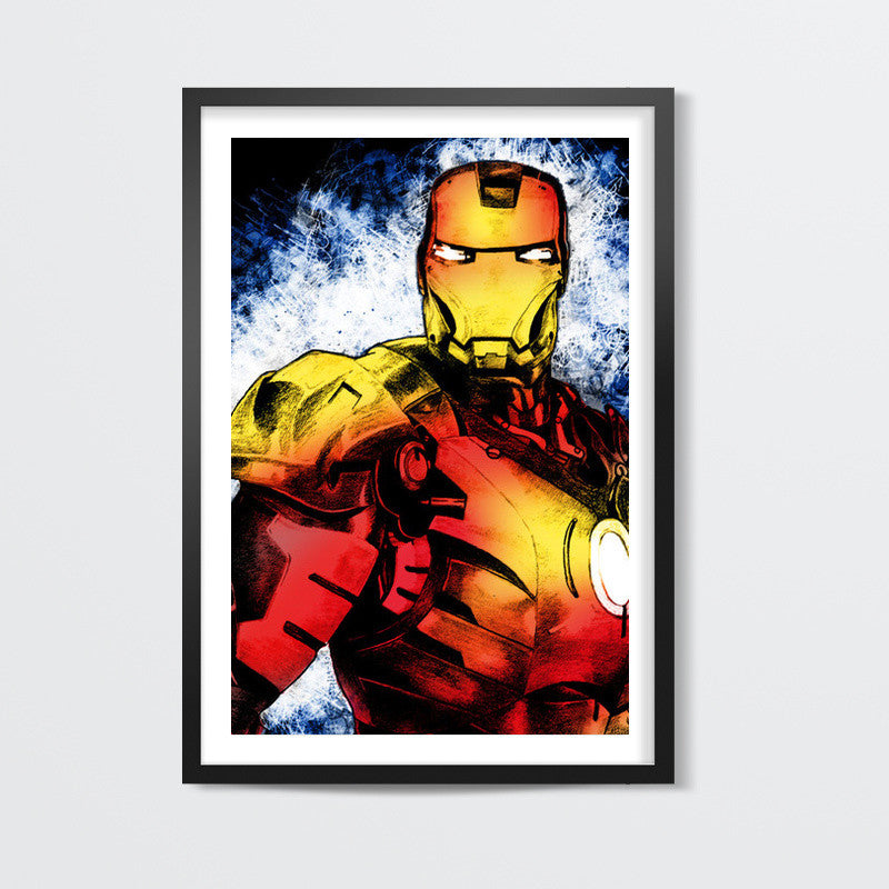 Ironman Fan Art - Grunge Wall Art| Buy High-Quality Posters and Framed ...