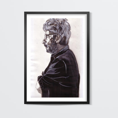 Sanjay Leela Bhansali is the man in black Wall Art