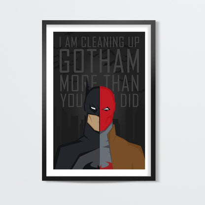 RedHood Batman Wall Poster