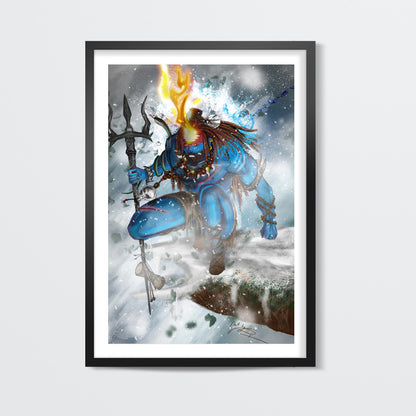 Fierce Shiva Wall Art