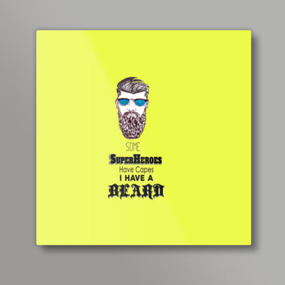 Super Beard Square Art Prints