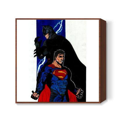 Batman V Superman Square Art Prints