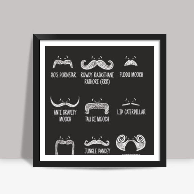 Types of Mooches  Square Art Prints