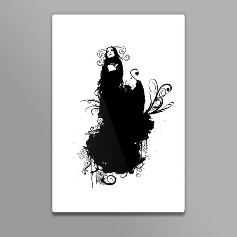 Silent Black Angel Wall Art