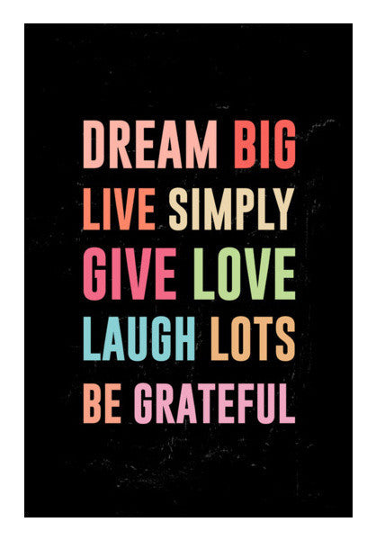 Simply Grateful Art PosterGully Specials