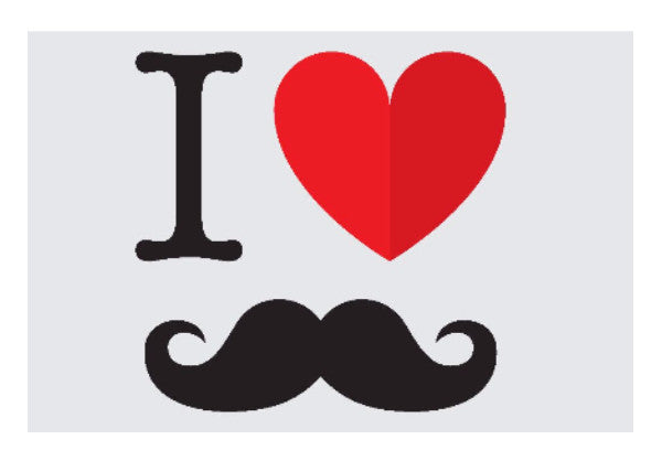 Wall Art, Moustache Love Wall Art