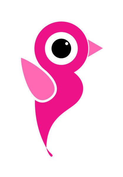 Beautiful Pink Bird  Art PosterGully Specials