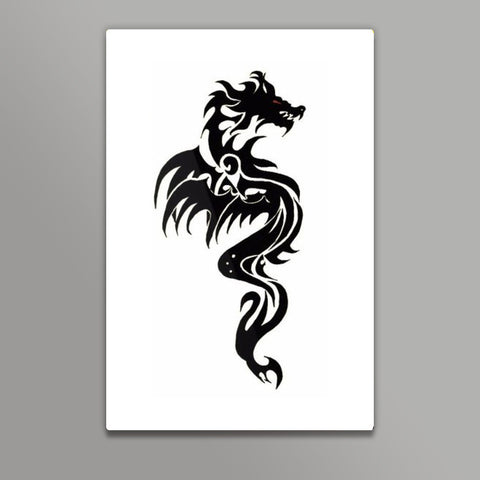 vector illustration, set of round tribal dragon tattoo designs, black and  white graphics 23630855 Vector Art at Vecteezy