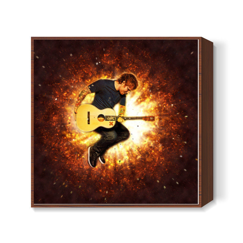 Ed Sheeran Fire Square Art Prints