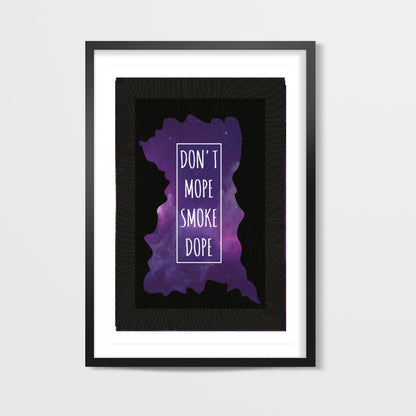 Don't mope Smoke dope Wall Art | Dhwani Mankad