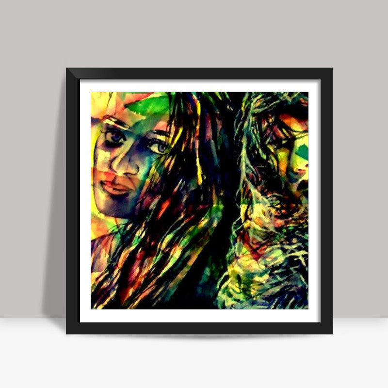 two souls Square Art Prints