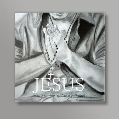 JesusLove Square Art Prints