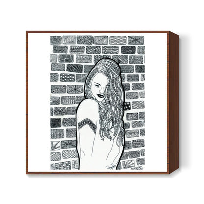 Happy Square Art Prints