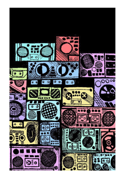 Wall Art, music boom box Wall Art | Artist bhaumik, - PosterGully