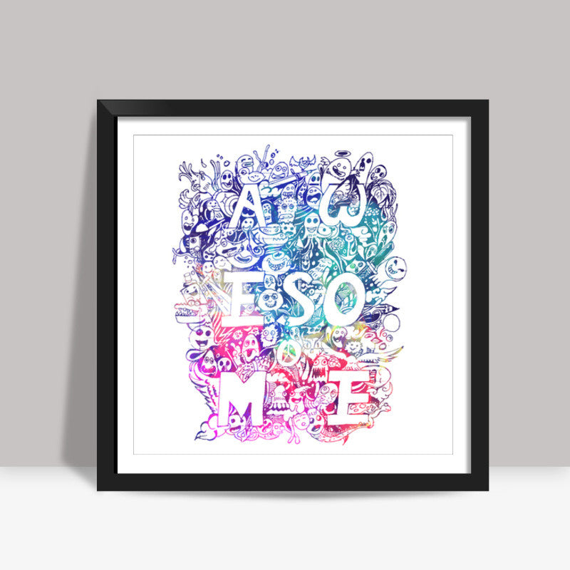 Doodle art Square Art Prints