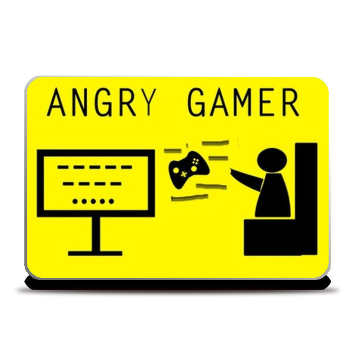 Laptop Skins, ANGRY GAMER Laptop Skins