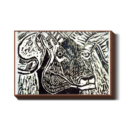 The Ram- Linocut Wall Art