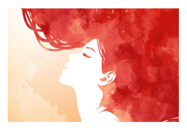 Wall Art, Red Girl Inspiration Wall Art