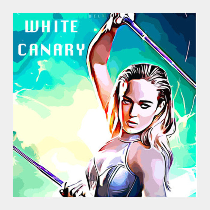 Square Art Prints, White Canary Square Art Prints