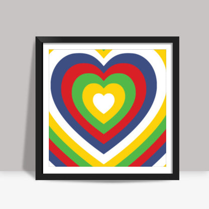 Hearts Square Art Prints