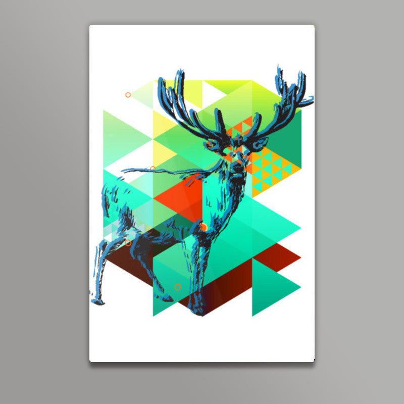 Deer Graphing Wall Art | Lotta Farber