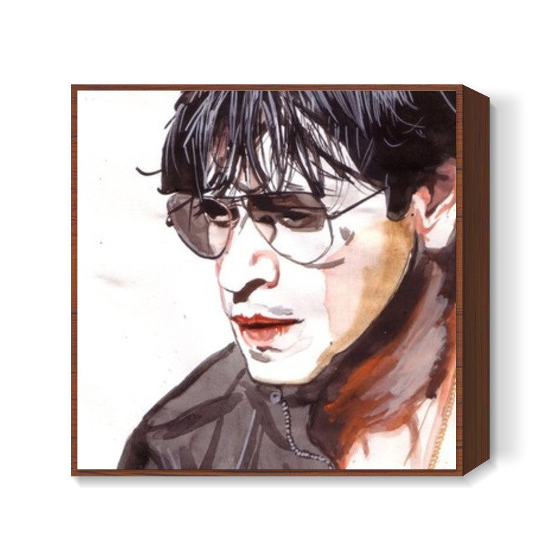 SRK is a rare blend of substance and style Square Art Prints