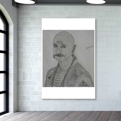 Ranveer singh from bajirao mastani wall art Wall Art